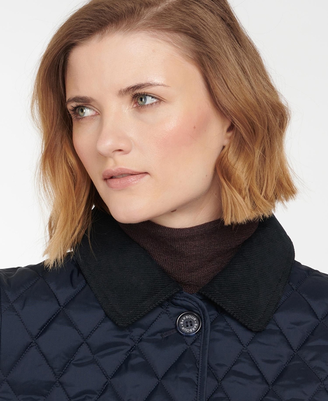 Navy Barbour Omberlsey Women's Quilted Jackets | PKDU-60214