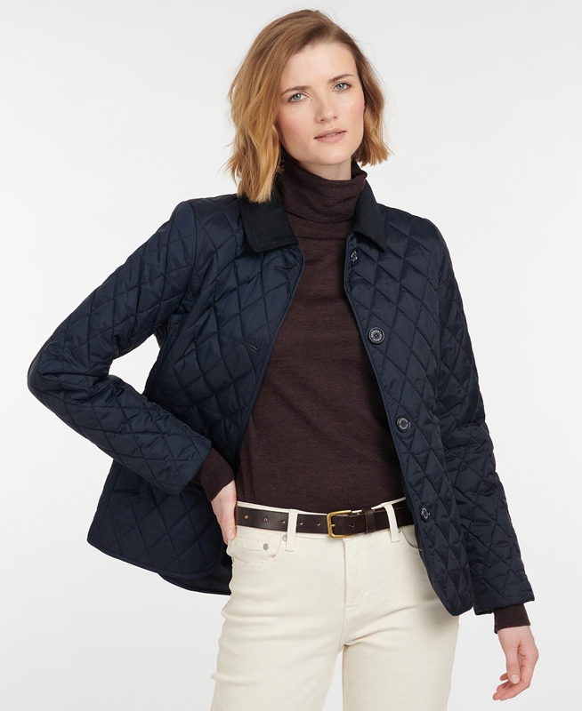 Navy Barbour Omberlsey Women\'s Quilted Jackets | PKDU-60214