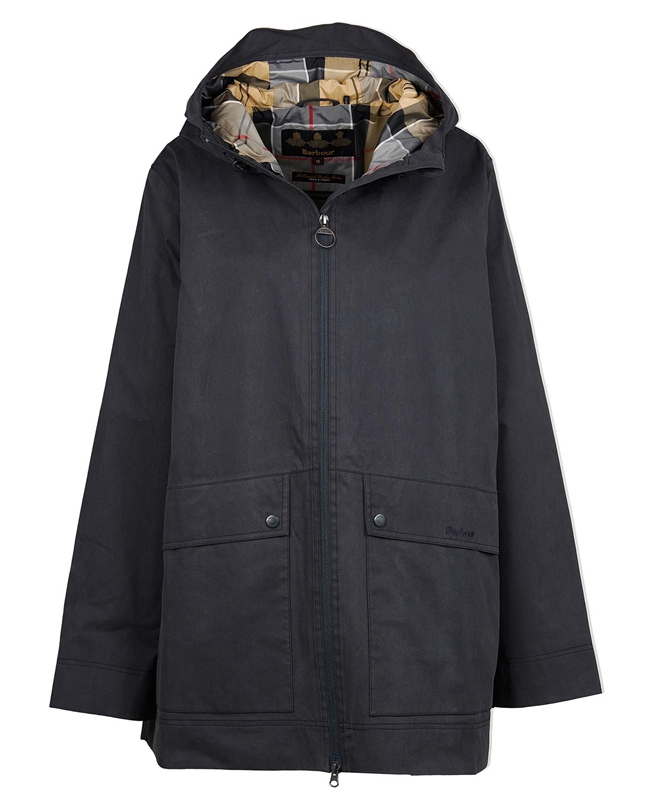 Navy Barbour Plus Armeria Women's Waterproof Jackets | CJFE-07639