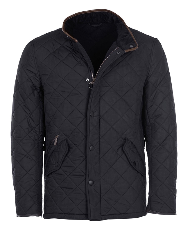 Navy Barbour Powell Men's Quilted Jackets | UMQI-73942