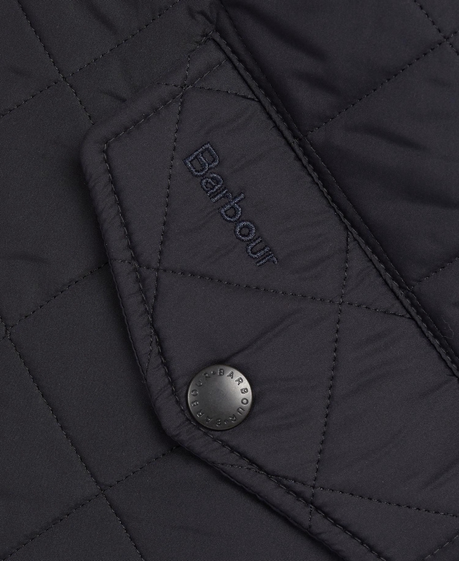 Navy Barbour Powell Men's Quilted Jackets | UMQI-73942