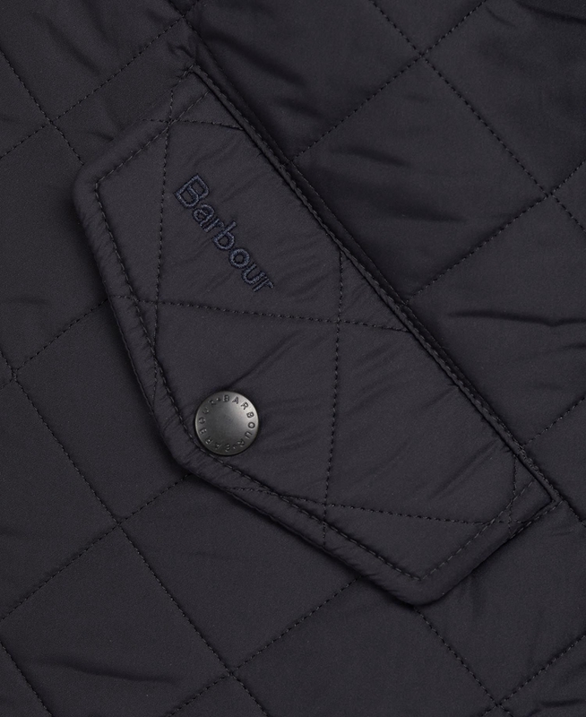 Navy Barbour Powell Men's Quilted Jackets | UMQI-73942