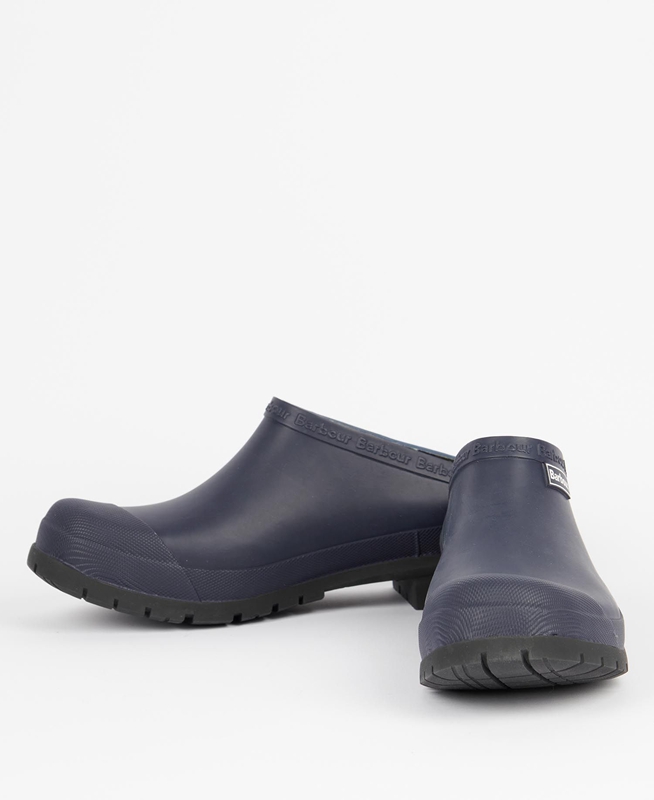 Navy Barbour Quinn Men's Clogs | YRFX-25961