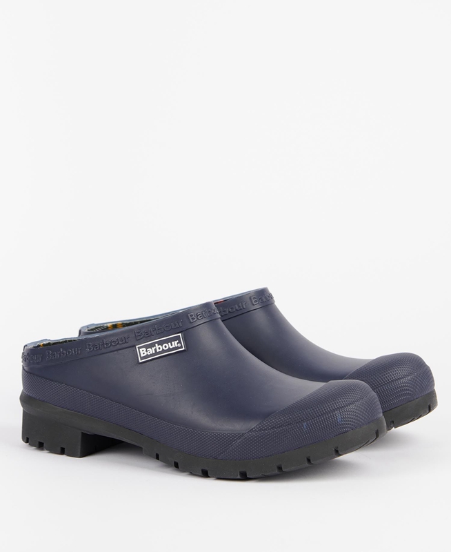 Navy Barbour Quinn Women's Clogs | UZGX-04512