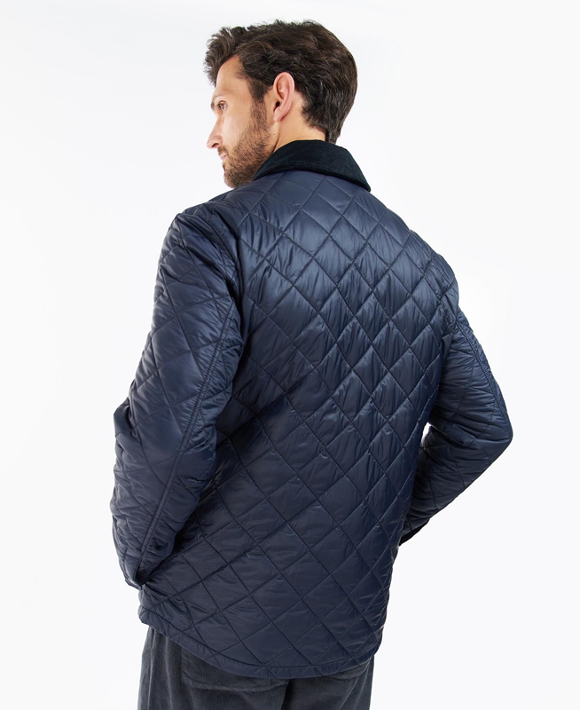 Navy Barbour Shirt Men's Quilted Jackets | CERG-73508