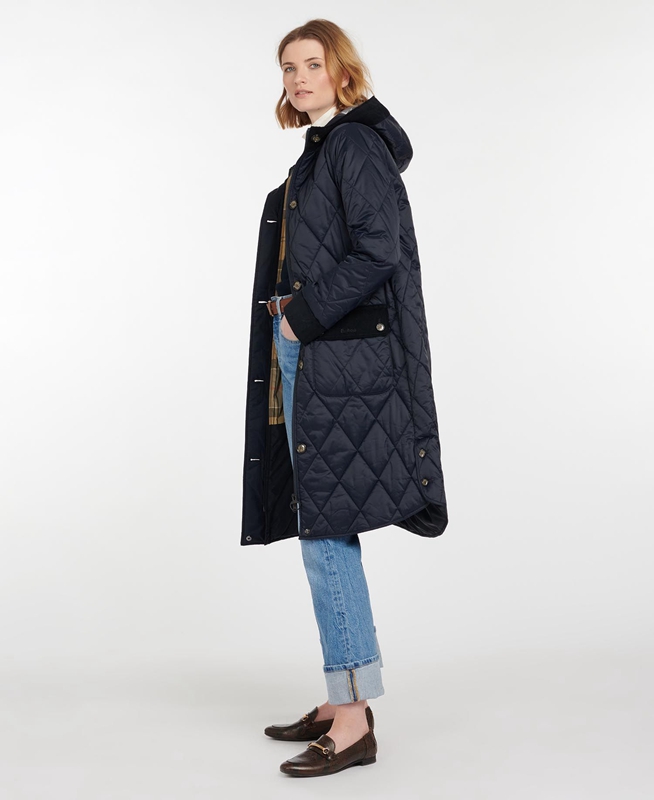 Navy Barbour Steppjacke Mickley Women's Quilted Jackets | WLQY-25468