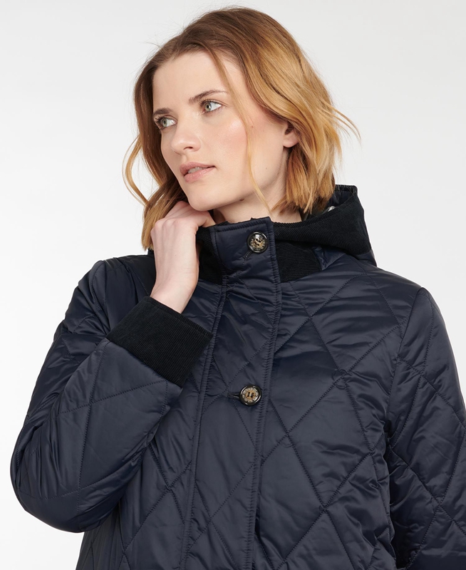 Navy Barbour Steppjacke Mickley Women's Quilted Jackets | WLQY-25468