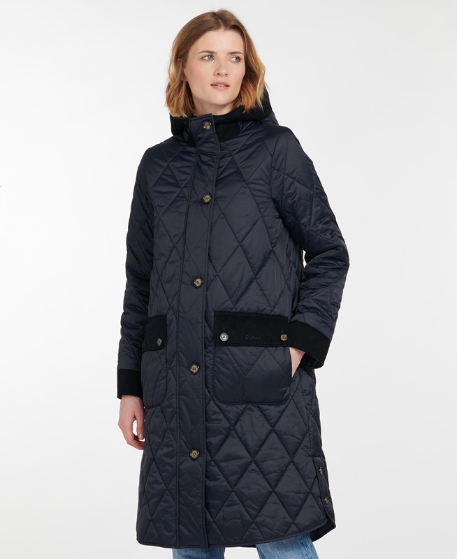 Navy Barbour Steppjacke Mickley Women's Quilted Jackets | WLQY-25468