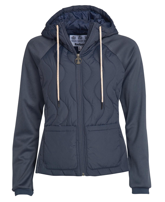 Navy Barbour Strathmore Women's Sweatshirts | SRDE-49256