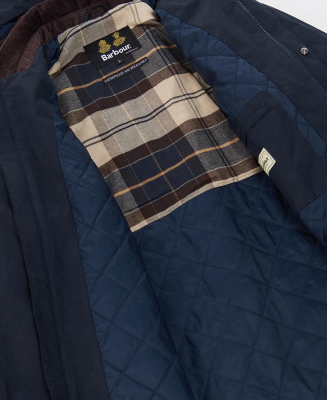 Navy Barbour Wallace Men's Waterproof Jackets | BUTK-49816