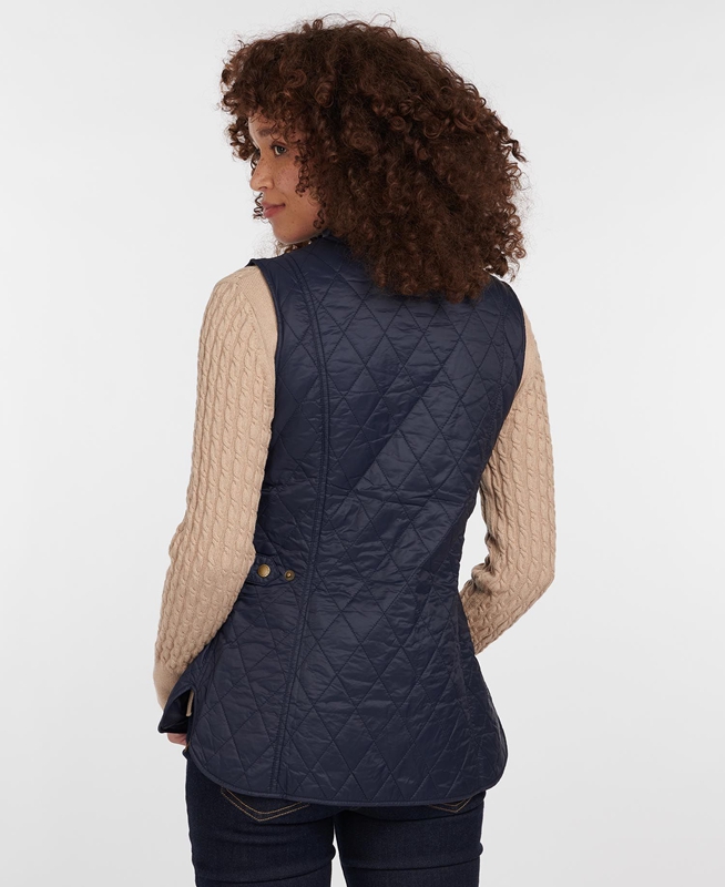 Navy Barbour Weste Otterburn Women's Vest | BAUV-64891