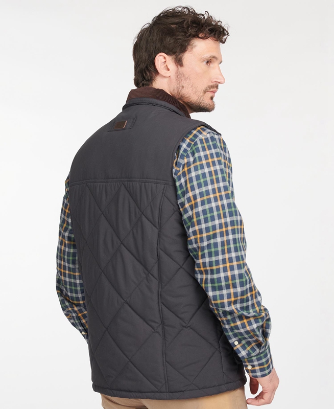 Navy Barbour Winterdale Men's Vest | MOWY-53946