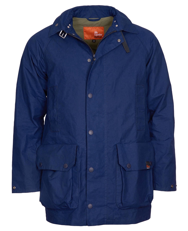 Navy Barbour x Ally Capellino Back Men's Casual Jackets | JSEB-41035