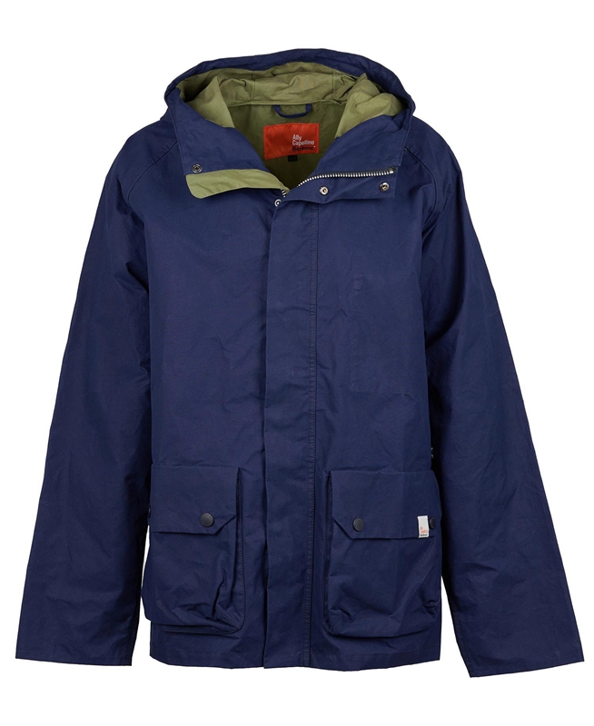 Navy Barbour x Ally Capellino Ernest Men's Casual Jackets | HYDV-37908