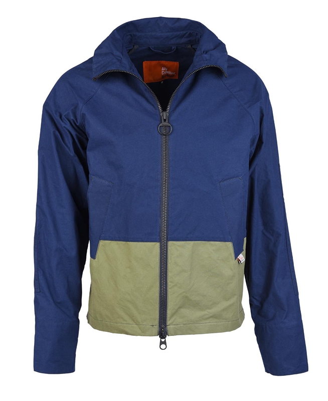 Navy Barbour x Ally Capellino Hand Men's Casual Jackets | BHAK-09721