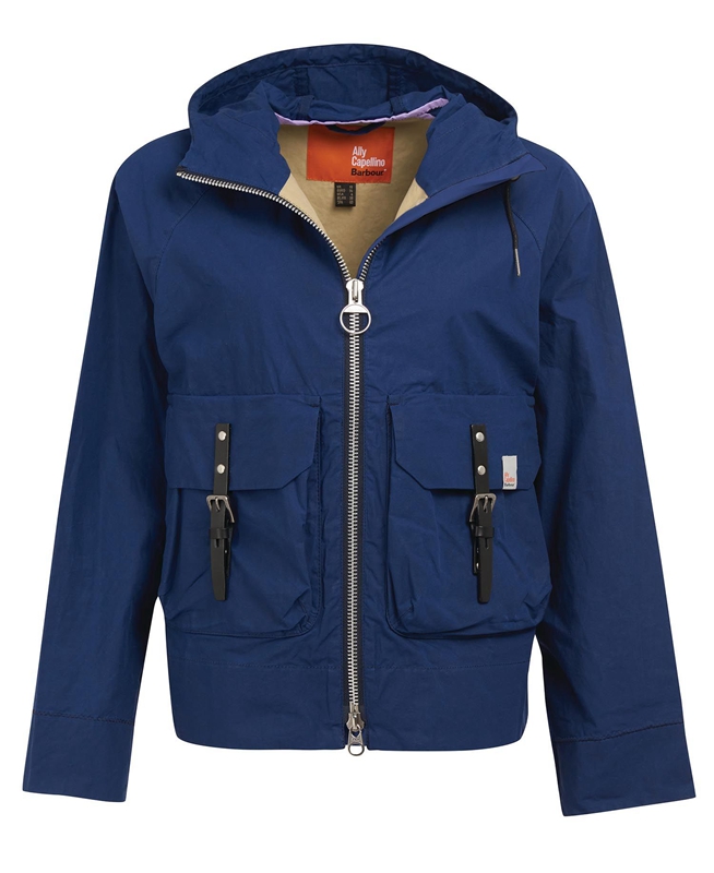 Navy Barbour x Ally Capellino Tip Women's Casual Jackets | RAVY-07396