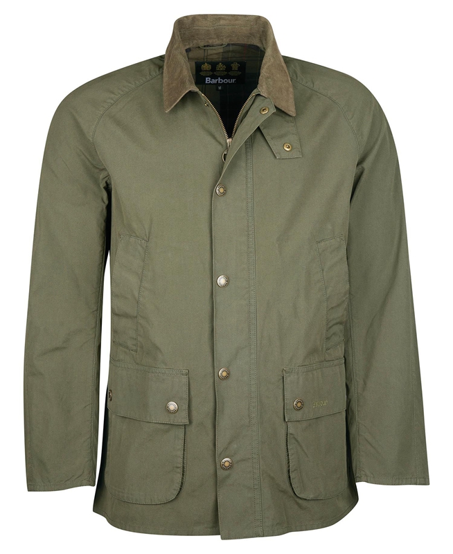 Olive Barbour Ashby Men's Casual Jackets | VXRC-47390