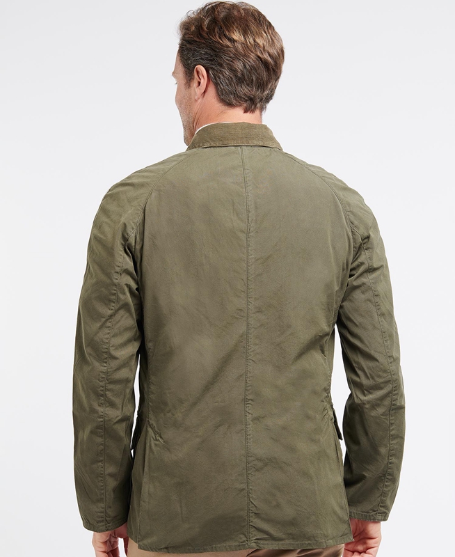 Olive Barbour Ashby Men's Casual Jackets | VXRC-47390