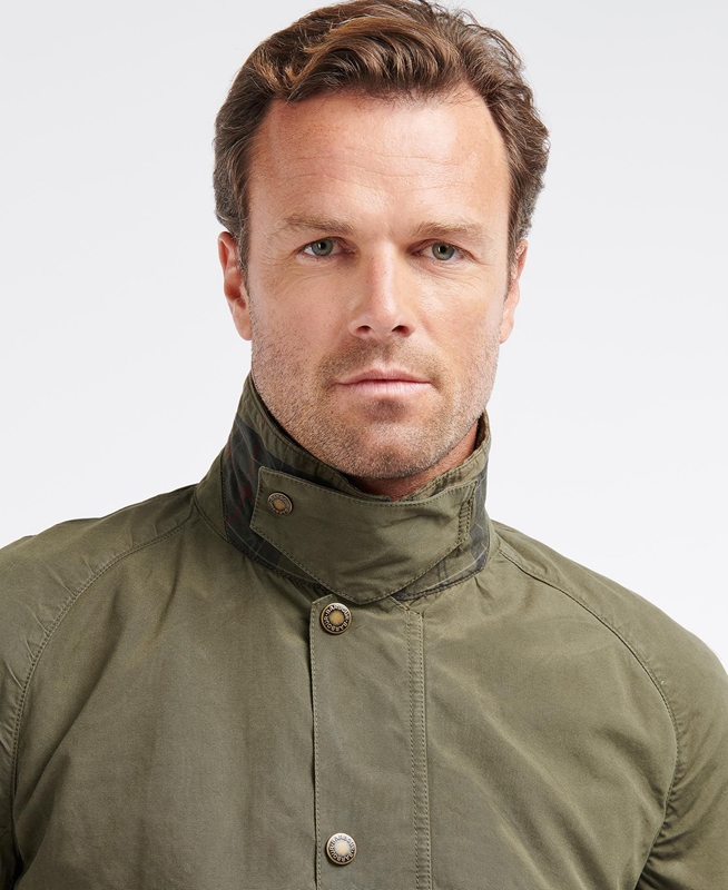 Olive Barbour Ashby Men's Casual Jackets | VXRC-47390