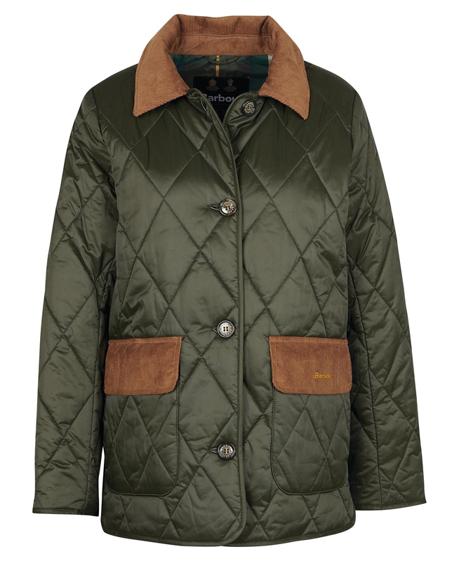 Olive Barbour Bragar Women's Quilted Jackets | CDNF-64723