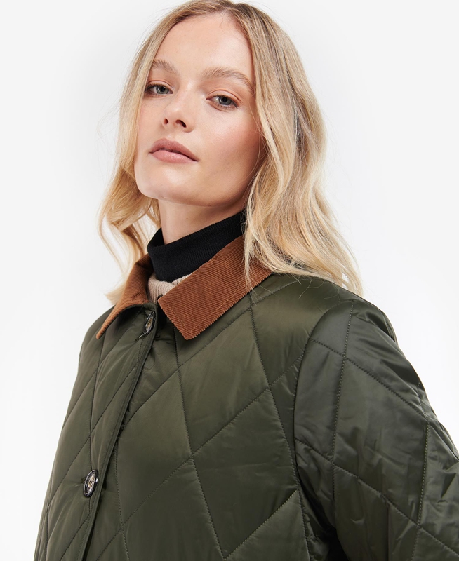 Olive Barbour Bragar Women's Quilted Jackets | CDNF-64723