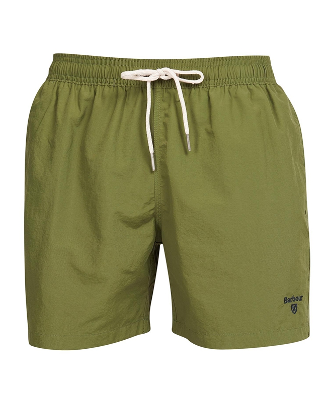 Olive Barbour Essential Logo 5'' Swim Men's Pants | MNQZ-25096