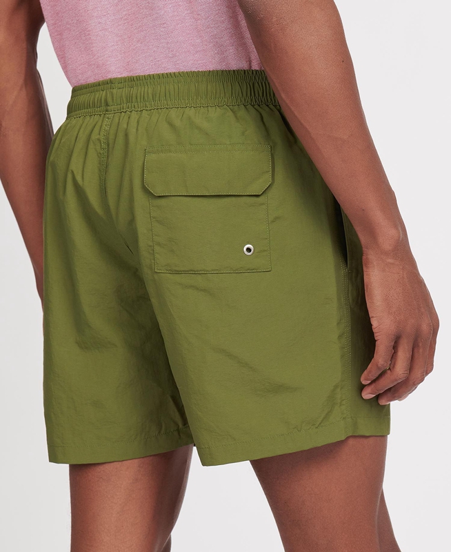 Olive Barbour Essential Logo 5'' Swim Men's Pants | MNQZ-25096