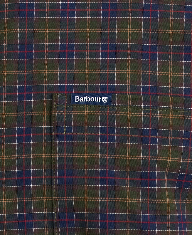 Olive Barbour Hemd Lomond Tailored Men's Shirts | XGNK-46091