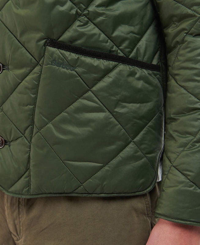 Olive Barbour Liddesdale Cardigan Men's Quilted Jackets | QNRV-70861