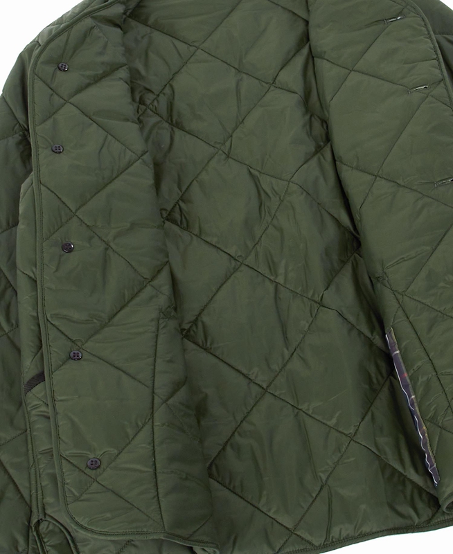 Olive Barbour Liddesdale Cardigan Men's Quilted Jackets | QNRV-70861