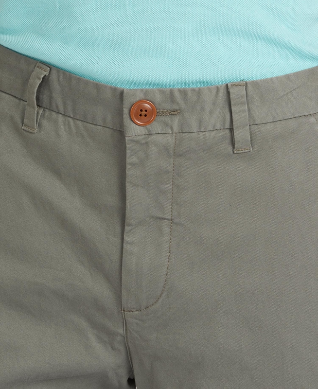 Olive Barbour Neuston Essential Chinos Men's Pants | ICGP-19405