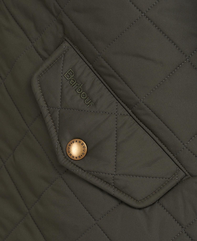 Olive Barbour Powell Men's Quilted Jackets | MXIS-96350