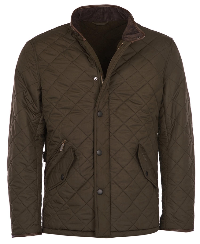 Olive Barbour Powell Men's Quilted Jackets | WNKA-61590