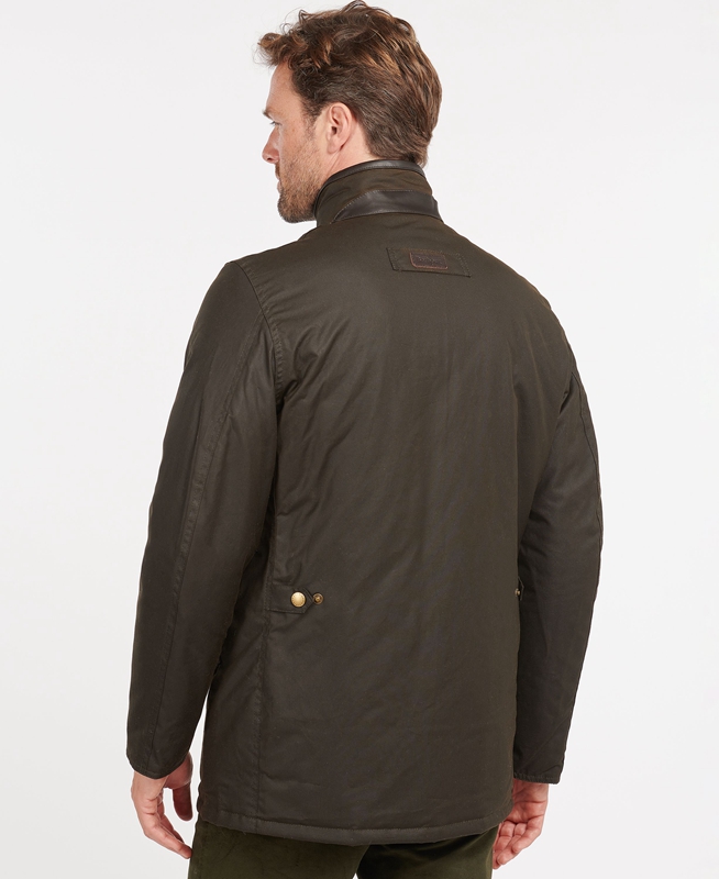 Olive Barbour Prestbury Men's Waxed Jackets | BKDE-60842