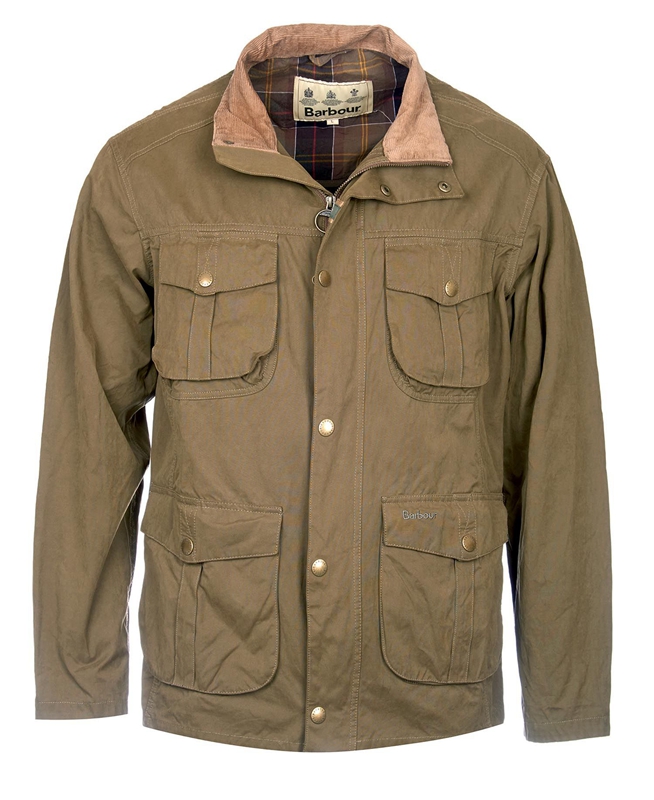 Olive Barbour Sanderling Men's Casual Jackets | XNZB-53120