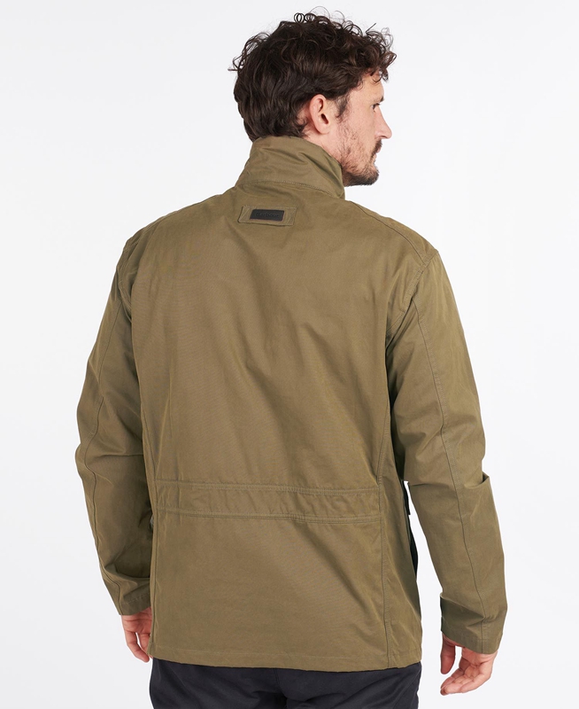 Olive Barbour Sanderling Men's Casual Jackets | XNZB-53120