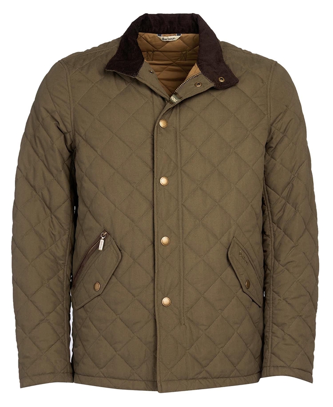 Olive Barbour Shoveler Men's Quilted Jackets | SIKU-12459