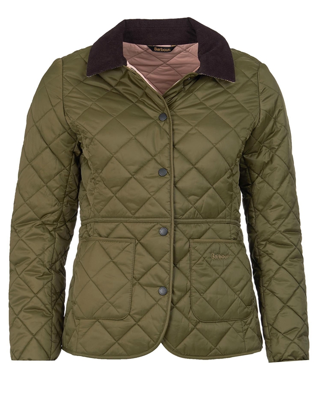 Olive Barbour Steppjacke Deveron Women's Quilted Jackets | SYBC-73128