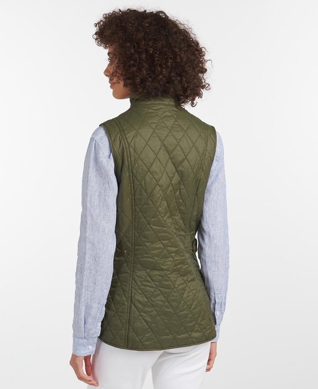 Olive Barbour Weste Otterburn Women's Vest | RFVY-40817