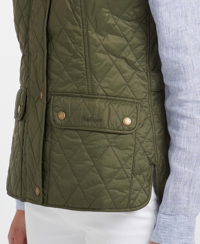 Olive Barbour Weste Otterburn Women's Vest | RFVY-40817