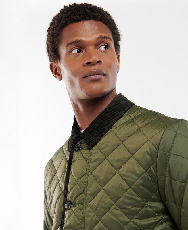 Olive Barbour Winter Liddesdale Men's Quilted Jackets | OAGZ-67402