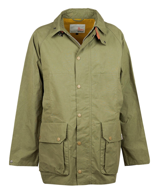 Olive Barbour x Ally Capellino Back Men's Casual Jackets | QOAI-39578