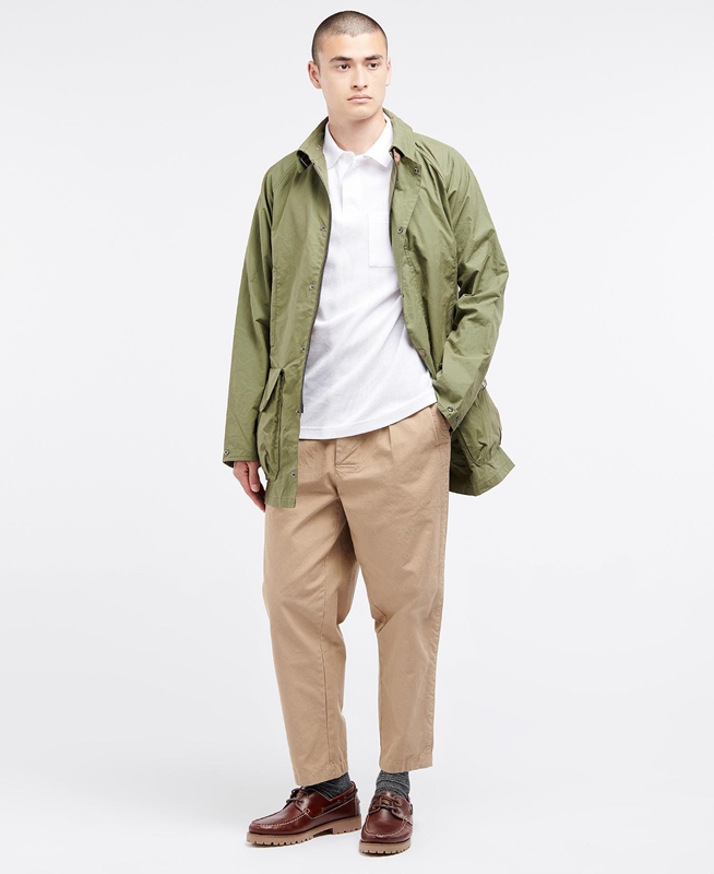 Olive Barbour x Ally Capellino Back Men's Casual Jackets | QOAI-39578