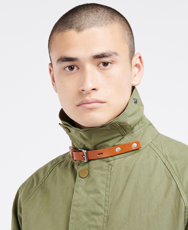 Olive Barbour x Ally Capellino Back Men's Casual Jackets | QOAI-39578