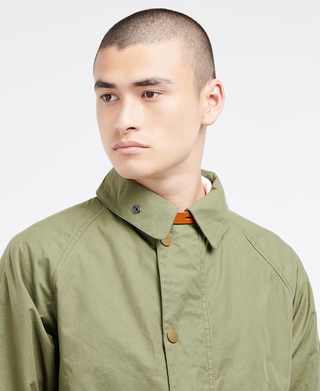 Olive Barbour x Ally Capellino Back Men's Casual Jackets | QOAI-39578