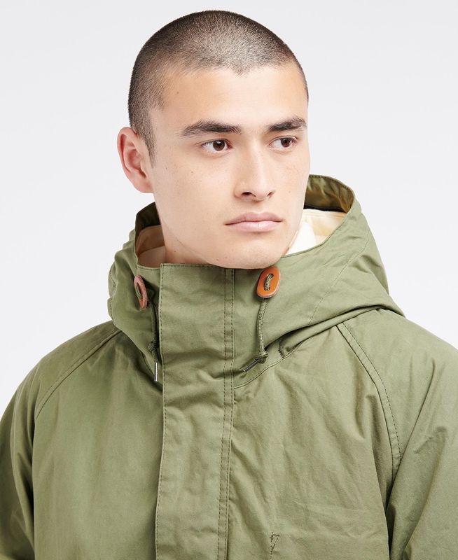 Olive Barbour x Ally Capellino Ernest Men's Casual Jackets | RZUT-15632