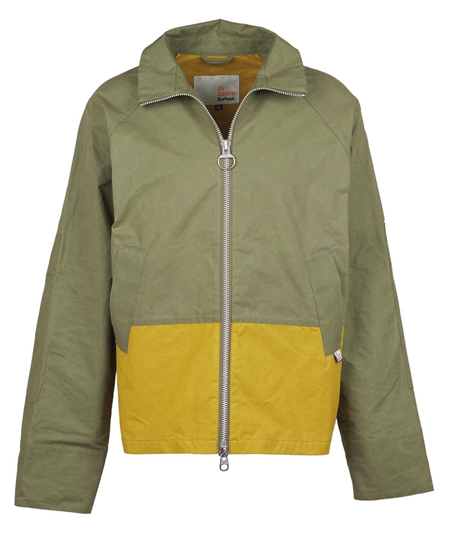 Olive Barbour x Ally Capellino Hand Men's Casual Jackets | YFPC-54162