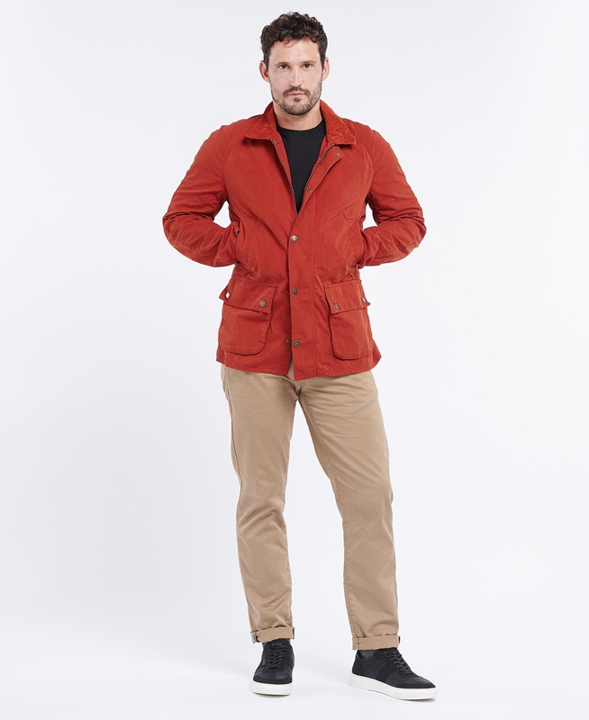 Orange Barbour Ashby Men's Casual Jackets | LFAD-03576