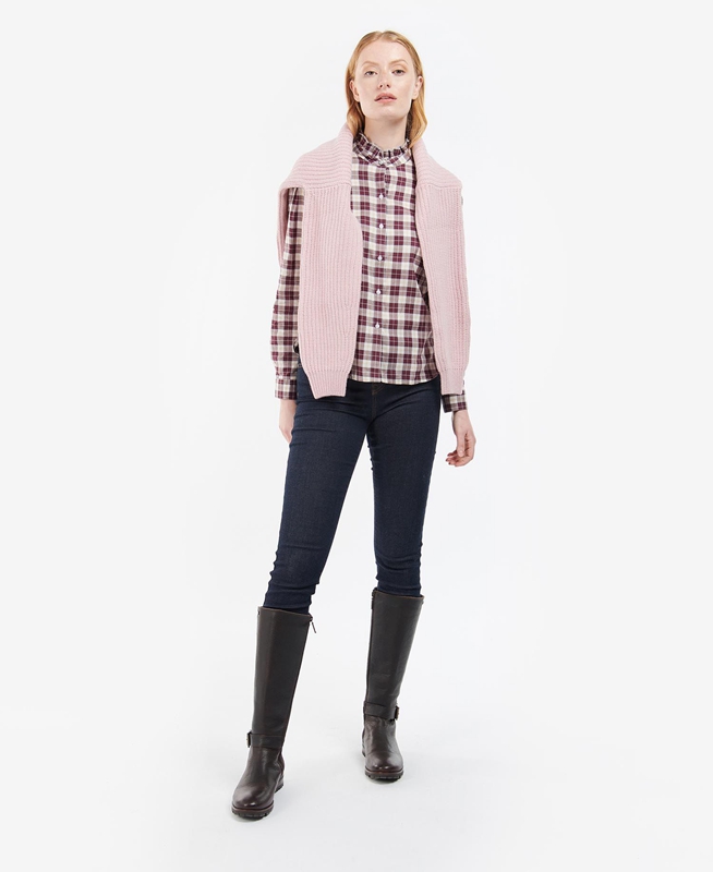 Pink Barbour Daffodil Women's Shirts | CEYM-82049