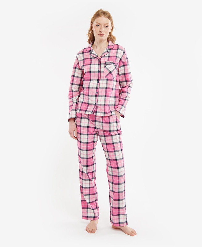 Pink Barbour Ellery PJ Set Women's Nightwear | DAKS-89372